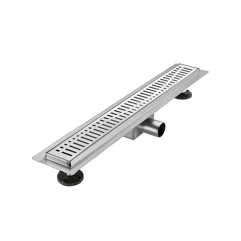 حديث 24 بوصة خطي من الفولاذ المقاوم للصدأ 304 دش استنزاف شفة مصافي مضادة للرائحة للمطبخ المنزلي في الهواء الطلق لمطبخ حوض الاستحمام