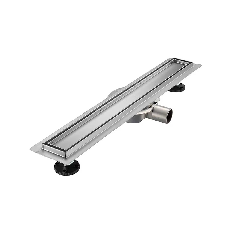 الحديث 304 الفولاذ المقاوم للصدأ الخطي دش استنزاف شفة 20 بوصة الطابق استنزاف 360 درجة الشعر مصفاة الفلتر للمنزل فندق حوض الاستحمام