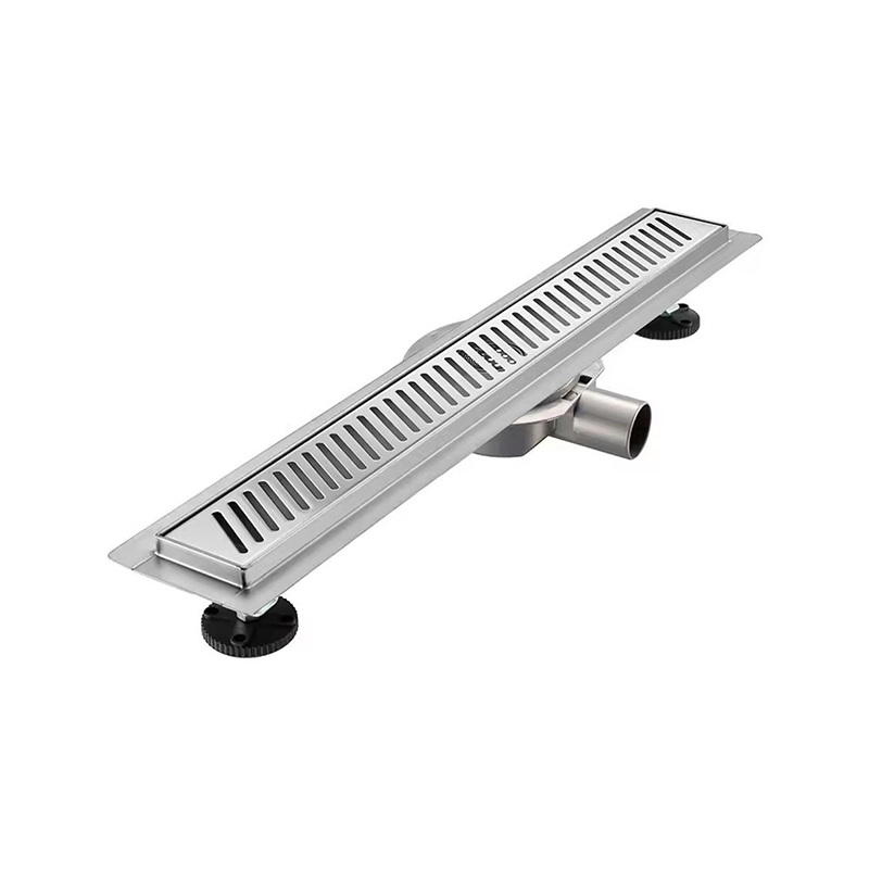 10 بوصة الحديثة الخطي الفولاذ المقاوم للصدأ دش استنزاف شفة 360 درجة 304 مصارف أرضية صر مصفاة للحمامات الفنادق