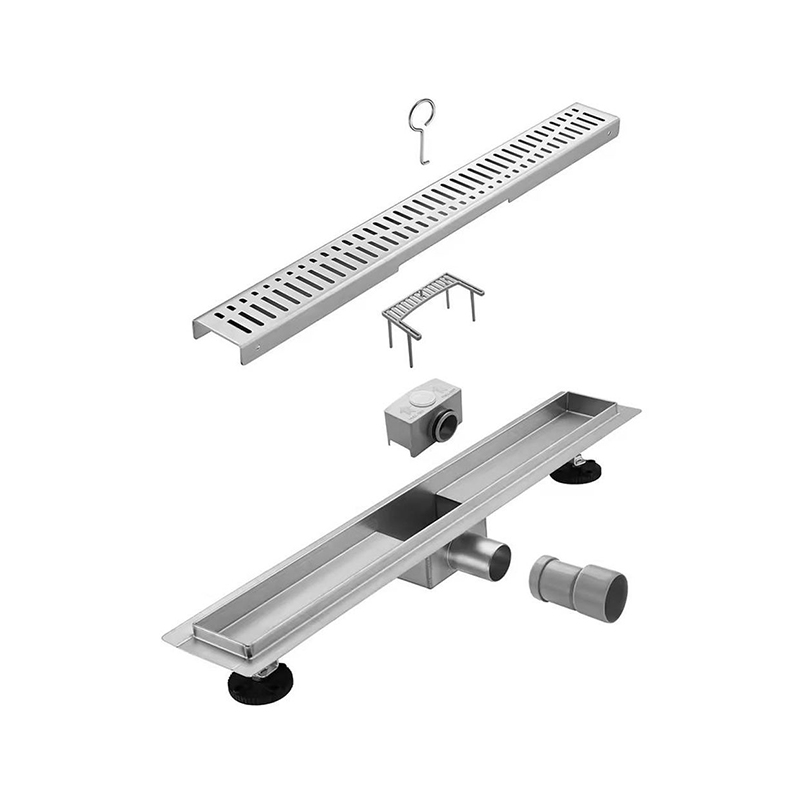 24 بوصة الحديثة الخطي دش استنزاف شفة 304 الفولاذ المقاوم للصدأ المضادة للرائحة مصفاة فندق المطبخ الحمام حوض استحمام خارجي 5 سنوات